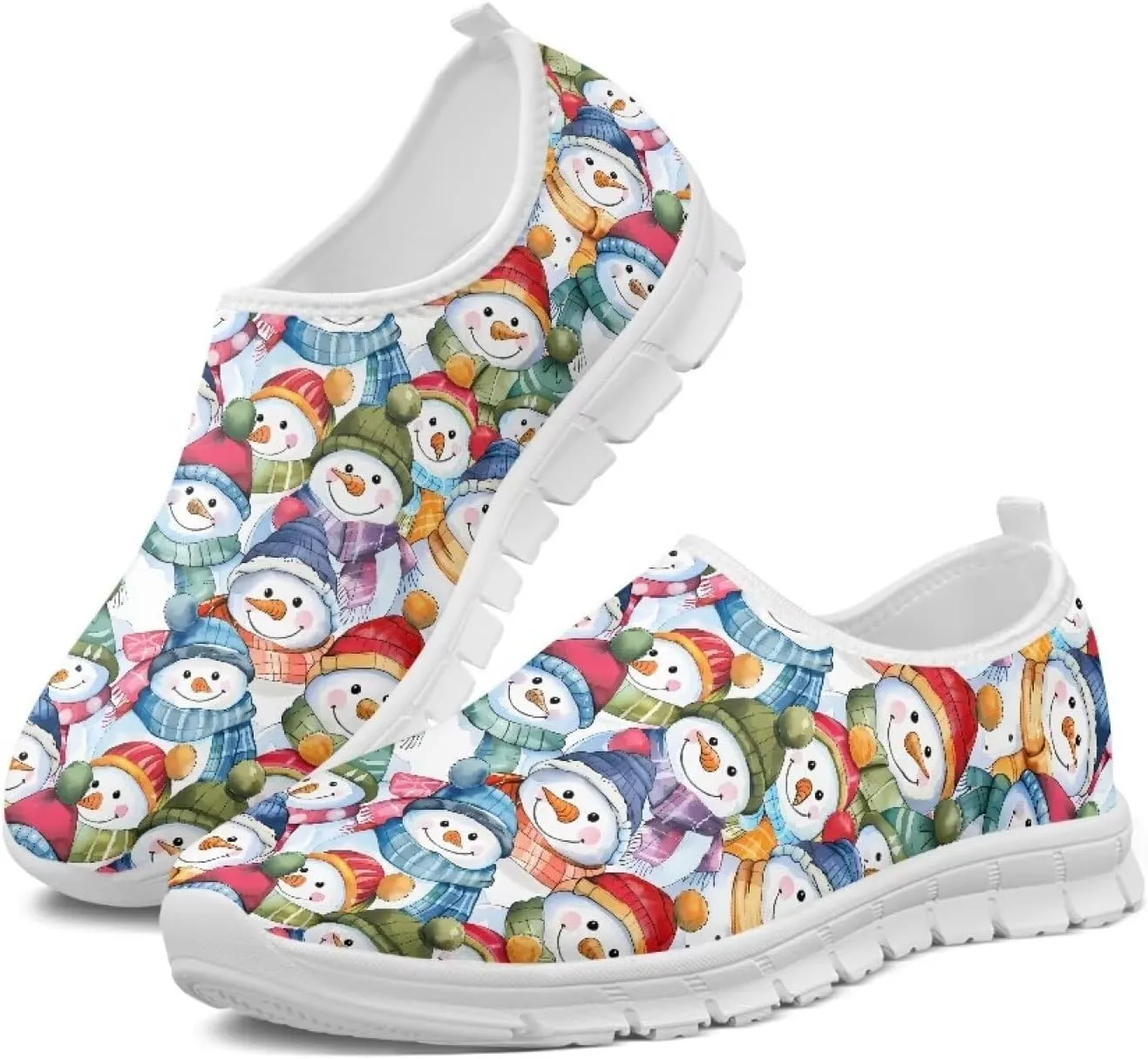 Women's Sneakers Casual Low Top Walking Sneaker Flat Breathable Slip On Soft Holiday Outdoor Shoes for Women