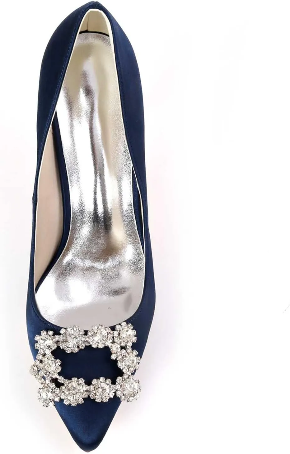 Women's Stiletto High Heel Sandals | Closed-Toe Satin Slip-On | Perfect Bridal, Wedding Party & Homecoming Dress Shoes