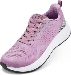 Women's Wide Toe Box Sneakers, Wide Tennis Running Shoes, Rubber Non-Slip Breathable Gym Workout Shoes