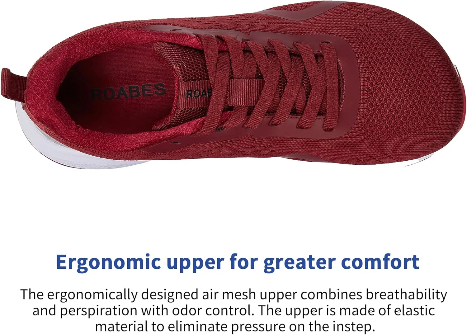 Women's Wide Toe Box Sneakers, Wide Tennis Running Shoes, Rubber Non-Slip Breathable Gym Workout Shoes