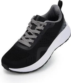 Women's Wide Toe Box Sneakers, Wide Tennis Running Shoes, Rubber Non-Slip Breathable Gym Workout Shoes