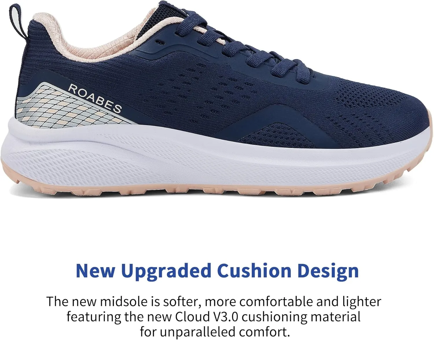 Women's Wide Toe Box Sneakers, Wide Tennis Running Shoes, Rubber Non-Slip Breathable Gym Workout Shoes