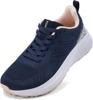 Women's Wide Toe Box Sneakers, Wide Tennis Running Shoes, Rubber Non-Slip Breathable Gym Workout Shoes