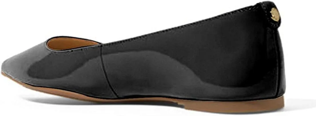 XYD Women Casual Pointed Toe Flats Slip On Patent Leather Ballet Driving Walking Loafers Dress Shoes